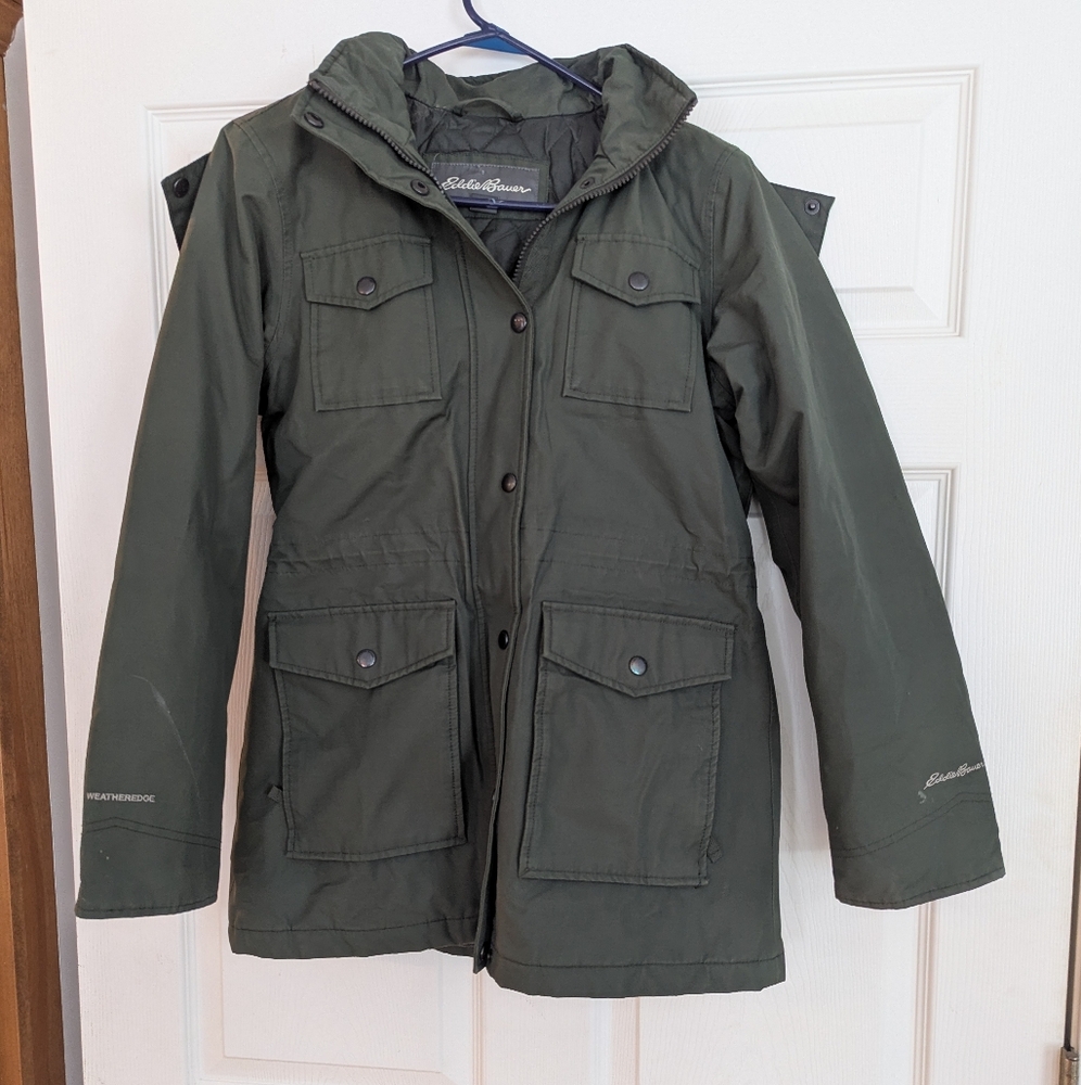Eddie Bauer Green Hooded Jacket
